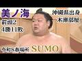 令和8年 春場所 美ノ海 4勝11敗 #sumo
