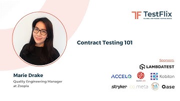 "Contract Testing 101" by Marie Drake |TestFlix 2021| contract testing using pact | Contract Testing