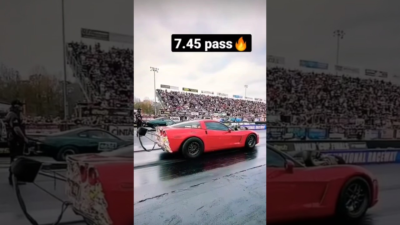 c6 corvette made e record with insane 7.45seconds run