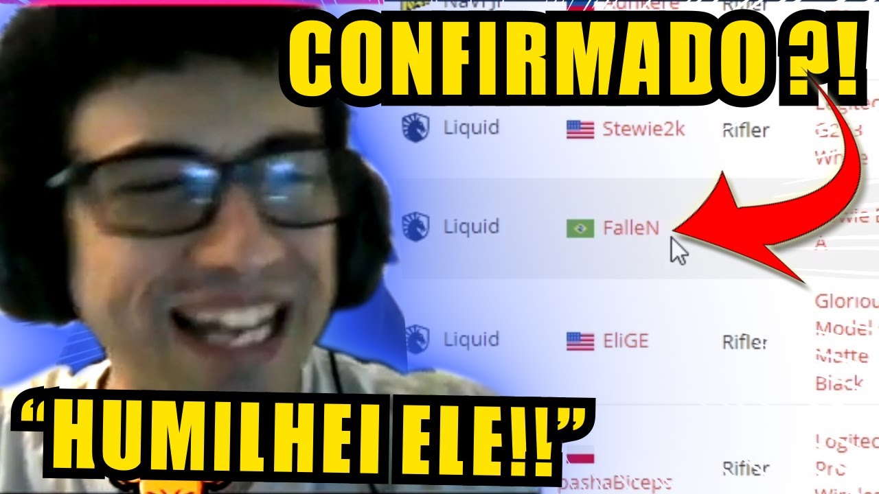 LINDINHO HUMILHOU O BT NO X1 & FALLEN CONFIRMADO NA LIQUID ?! (Cs:Go)