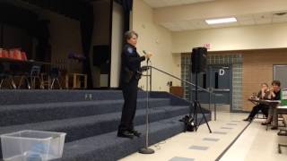 Tempe Police Chief Sylvia Moir speaks at AZ LD18 Democratic meeting