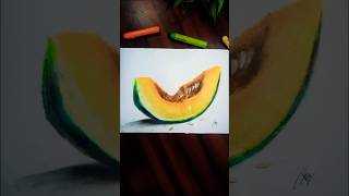Realistic Pumpkin Drawing #shorts #pumpkin #vegetable #oilpastel #drawing #art #trending #subscribe
