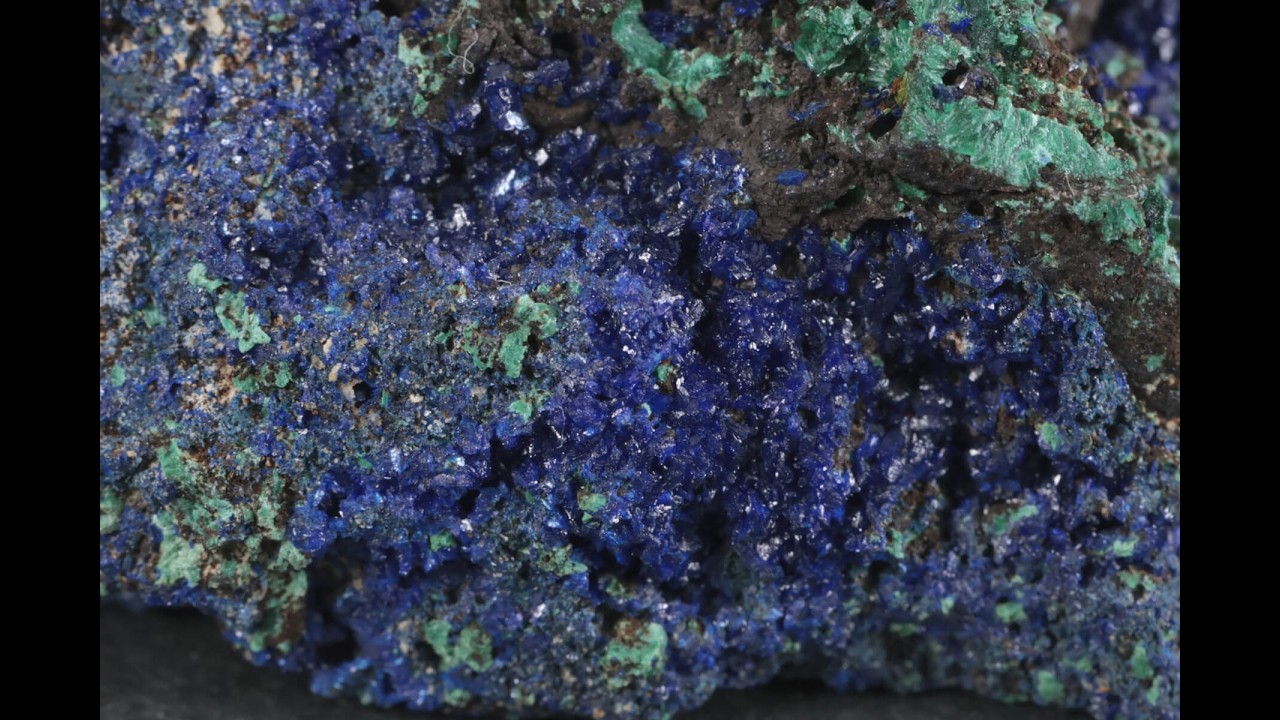 アズライト (藍銅鉱) 原石 74g / Azurite&Malachite - YouTube