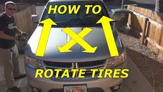 How to rotate tires on a 2012 Dodge Journey
