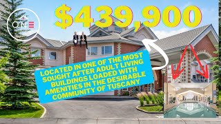 🎯 Resort-Style Living for 40+ Adults | Sierras of Tuscany Condo Tour | Calgary Real Estate 🏡✨