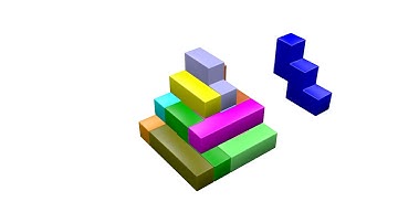 Pentomino 3D Figure Quater Pyramid