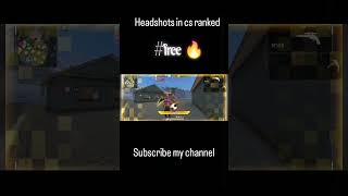 #freefire #cs rank some headshot master loby high rank 😱
