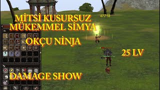 Metin2 TR Anadolu 25 Lv. Okçu Ninja Damage Gösterisi...