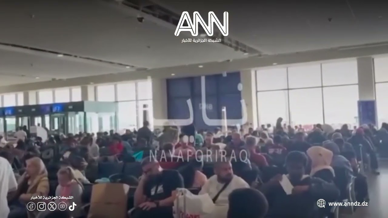 #رصد| مشاهد من مطار دبي ترصد تواجد آلاف المسافرين لمغادرة البلاد على إثر الحرب على إيران👇👇