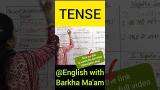 Learn Tense in English Grammar with Magic Words by Barkha Maam TGT PGT KVS NVS NET SSC CGL tense