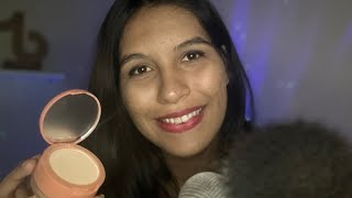 ASMR AMIGA TE ARRUMANDO / com som de chuva 🌧️💤 screenshot 2