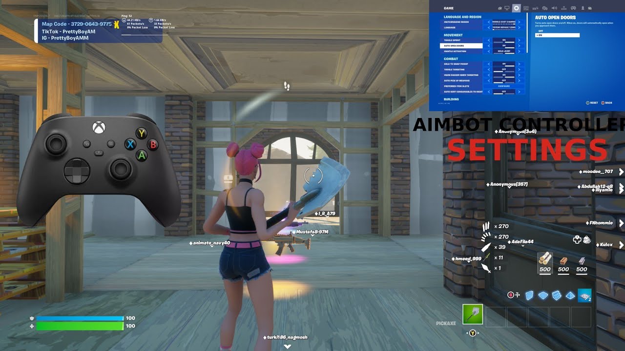 Fortnite Tilted Zone Wars But It's Smooth🥶+ BEST AIMBOT controller