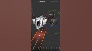 Space ship animation in prisma 3d