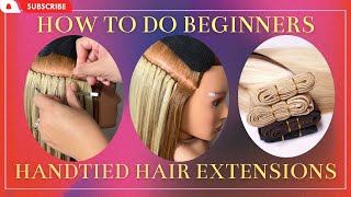 Handtied Hair Extensions|Full Class Demo #howto #handtiedextensions