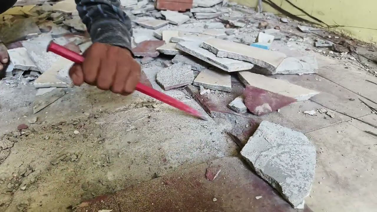 New action! Rebuild, start tearing down old tiles to lay new ones.Ep4