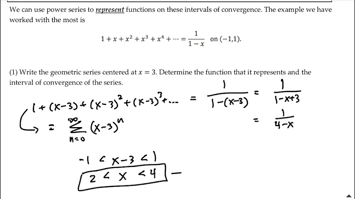 9.1 Power Series Part I