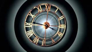 Clock coming back in time   Animation Free 720p