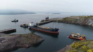 MV Kaami coming into Kishorn dry dock for dismantling and recycling - May'20
