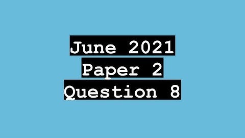 CXC (CSEC) Math Paper 2 | June 2021 Question 8