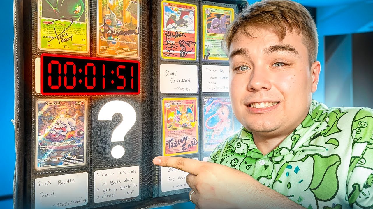 Finish World's First Pokemon YouTuber Challenge Binder or Else…