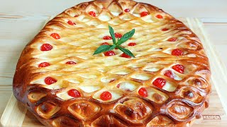 Сдобный пирог с творогом! Нежнейшее тесто, сочная начинка, а сухофрукты дополняют его вкус и аромат!