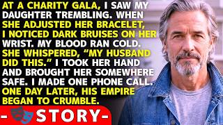 At a Charity Gala, My Daughter Whispered, “Dad…” — When I Saw the Bruises on Her, My Blood Boiled