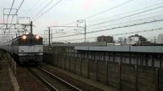 EF65-1093牽引 5580レ 大高駅通過