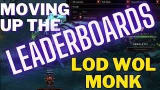 Diablo 3 Season 29 LoD WoL Monk Climbing the leaderboard!