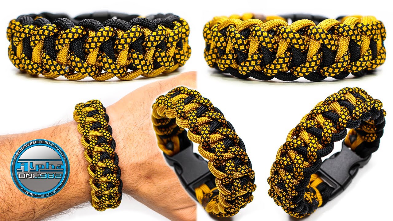 Learn How to Make a Paracord Bracelet Reptilian Knot Tutorial DIY 