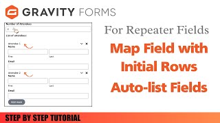 Auto-list field or Map Field with Initial Rows for Gravity Forms Repeater