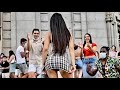 Peruana se roba el show bailando SALSA Dominicanos  Bachata 🔥
