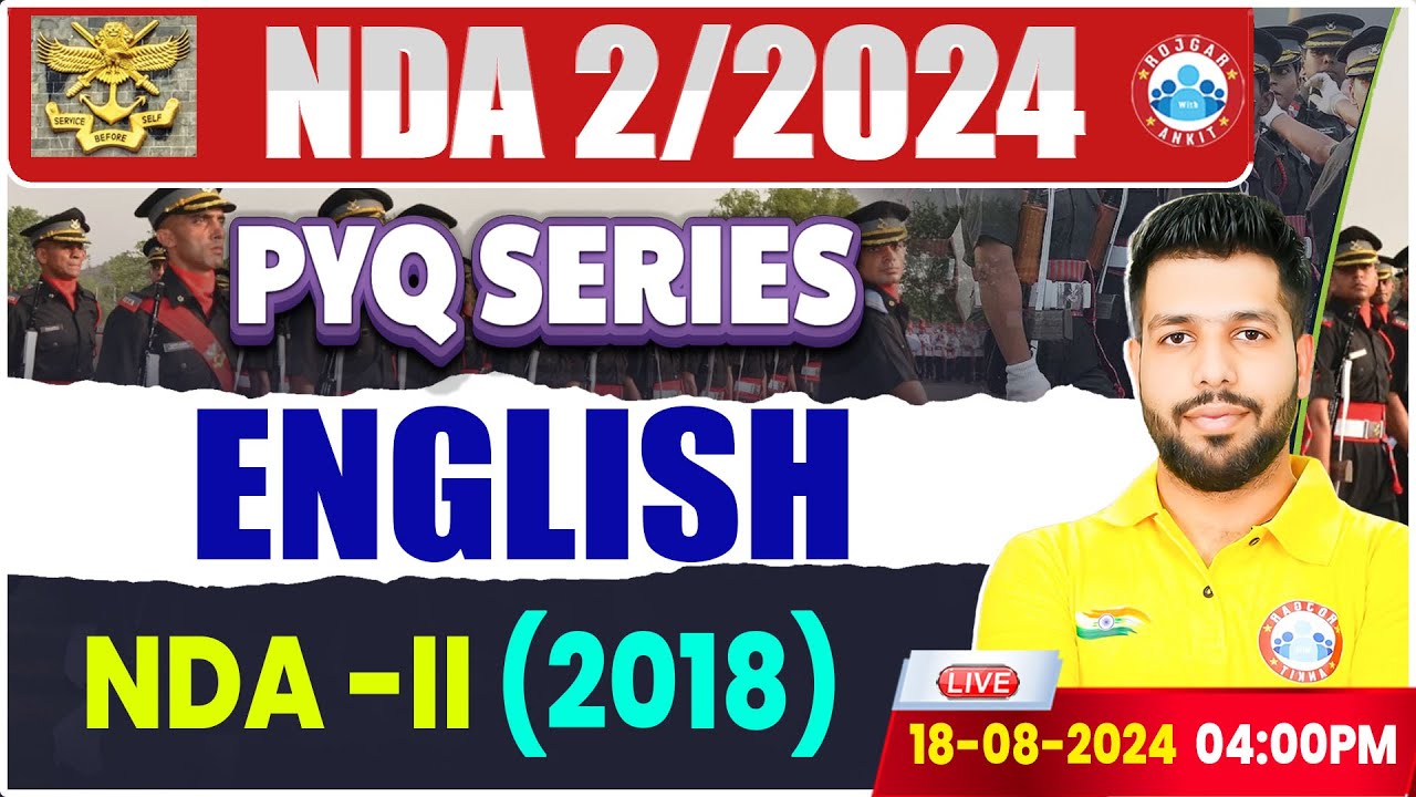 NDA 02/2024 | NDA PYQ Series | NDA 2024 English Previous Year Questions ...