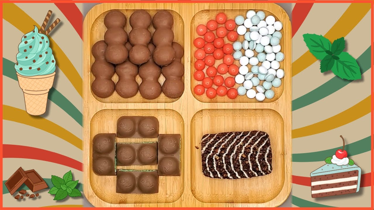 Мятное блаженство 🌿🍬 Приготовим мятную сладкую тарелку ✨Начинка | Распаковка | АСМР