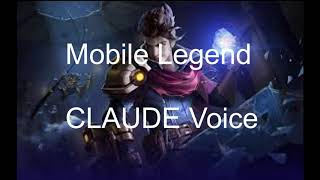 Download lagu Mobile Legend CLAUDE VOICE