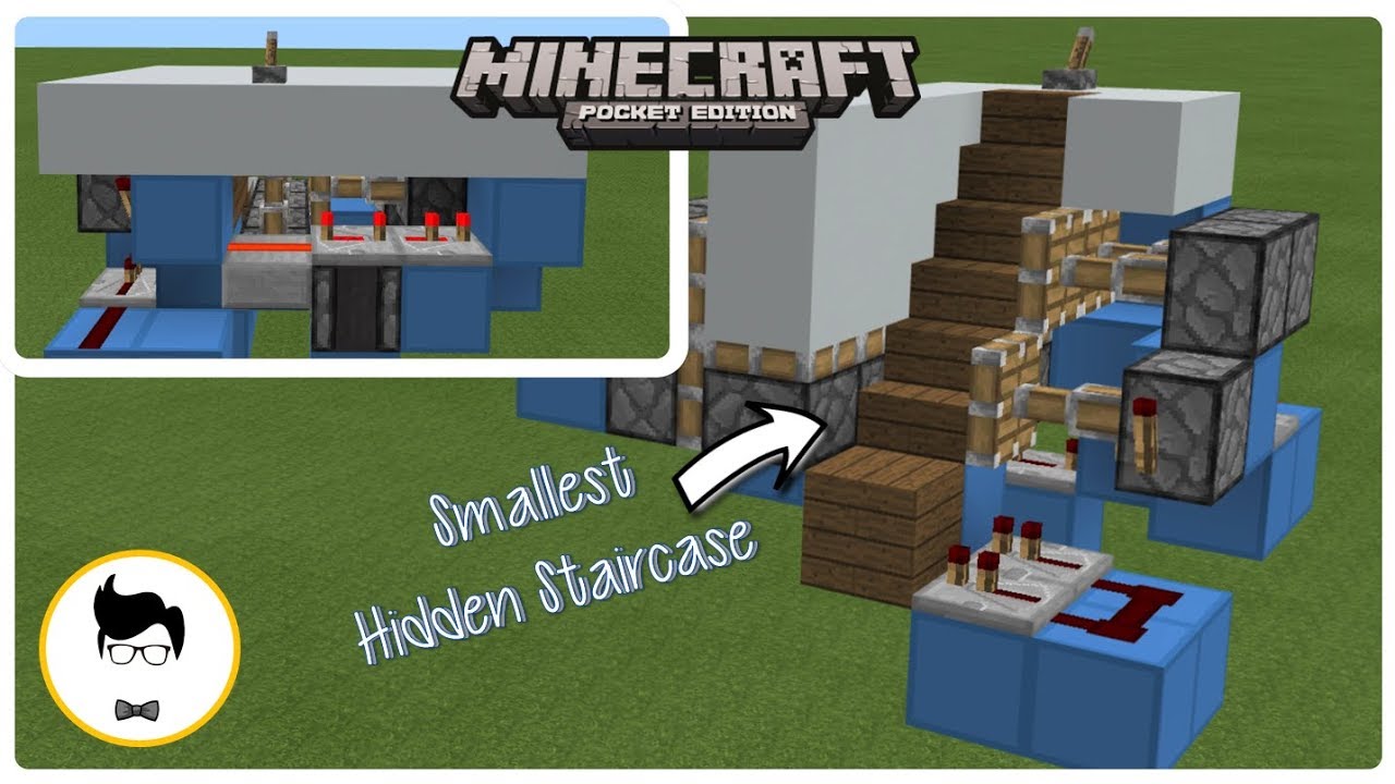 Minecraft PE SMALLEST HIDDEN STAIRCASE (PE/Xbox/Windows10/Switch)