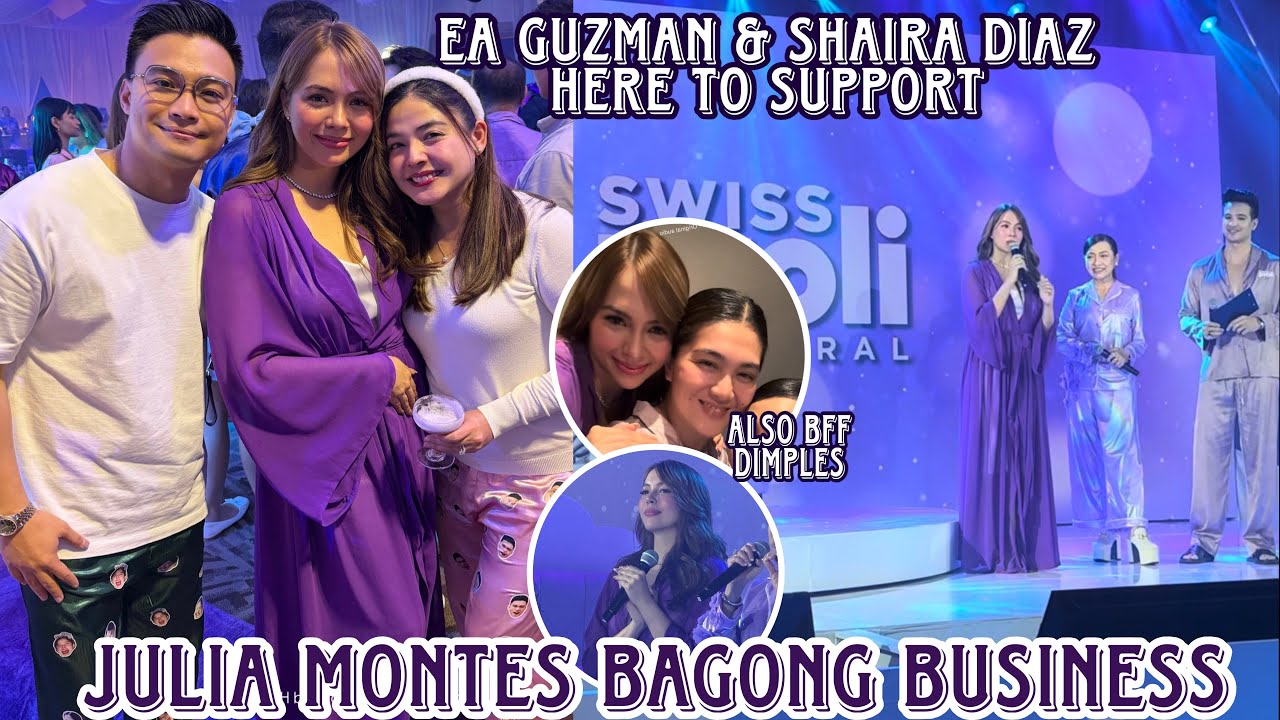 Новый бизнес Джулии Монтес поддерживают Эа Гусман и Шайра Диас и лучшая подруга Димплс Романа 💜