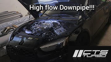 INSTALLING A CTS High-flow DOWNPIPE ON THE S5! (BEST SOUNDING V6)