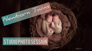 Newborn Twins Session by Tally Safdie Photography Studio