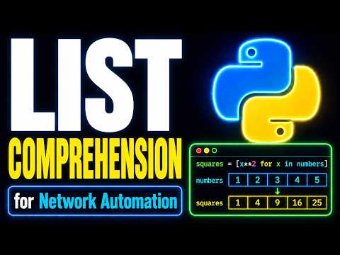 PYTHON LIST COMPREHENSION for Network Automation
