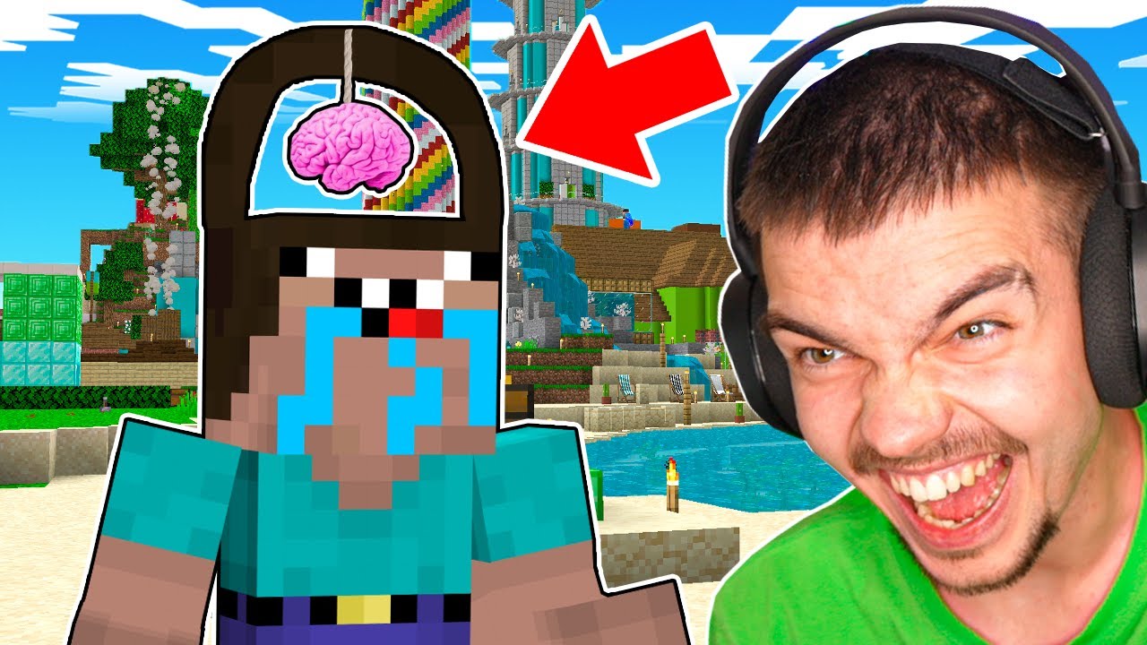 USUNĄŁEM MÓZG NOOBKOWI i MA 0 IQ! *najśmieszniejszy film*