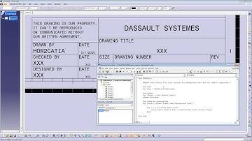CATIA V5 - VBA MACROS - SET DRAWING BACKGROUND TEXT TO UPPERCASE
