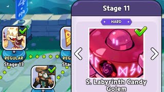 Boss Rush stage 11 S. Labyrinth Candy Golem guide Cookie Run Kingdom