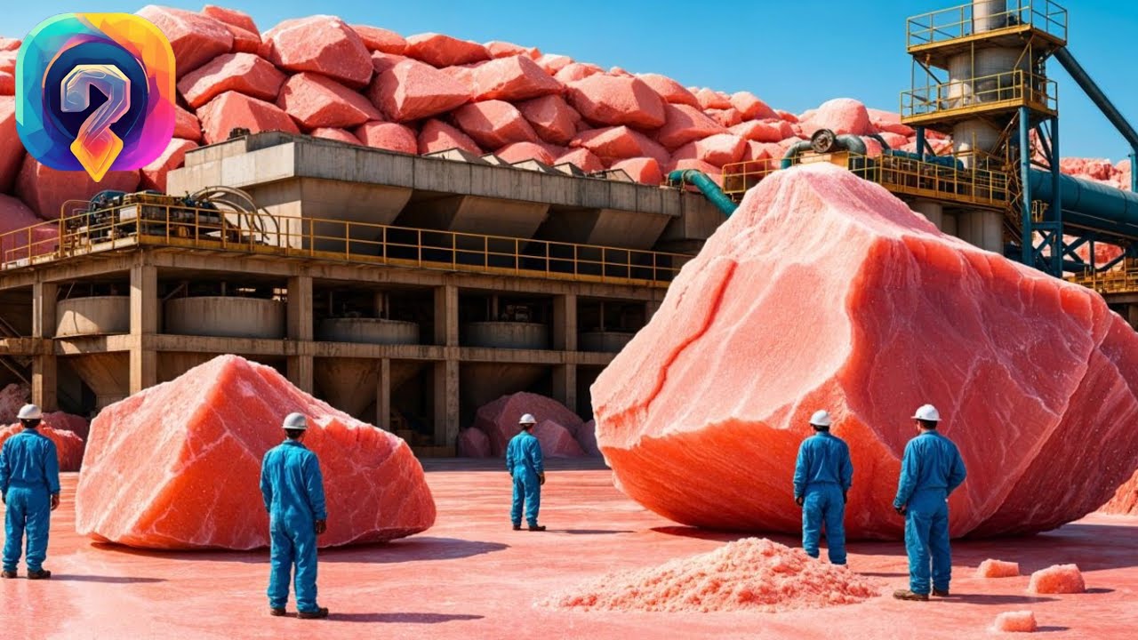 Как производится розовая гималайская соль! Удивительный процесс на МЕГА ФАБРИКЕ!