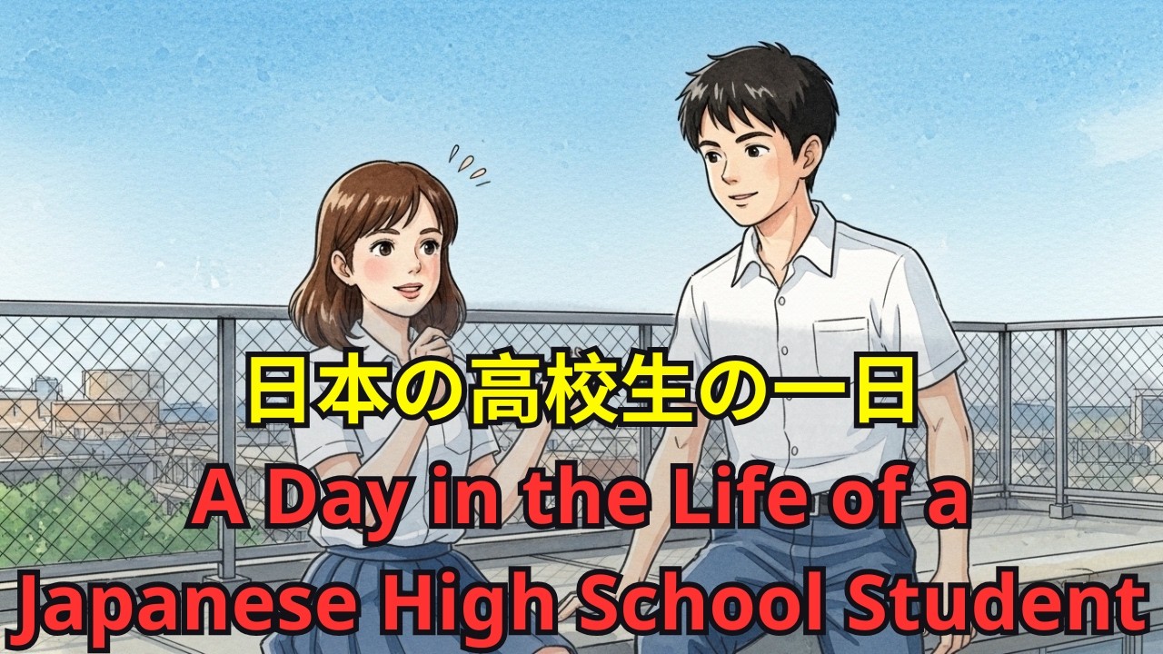 日本の高校生の一日|A Day in the Life of a Japanese High School Student| 日本語学習 | Japanese for Beginners