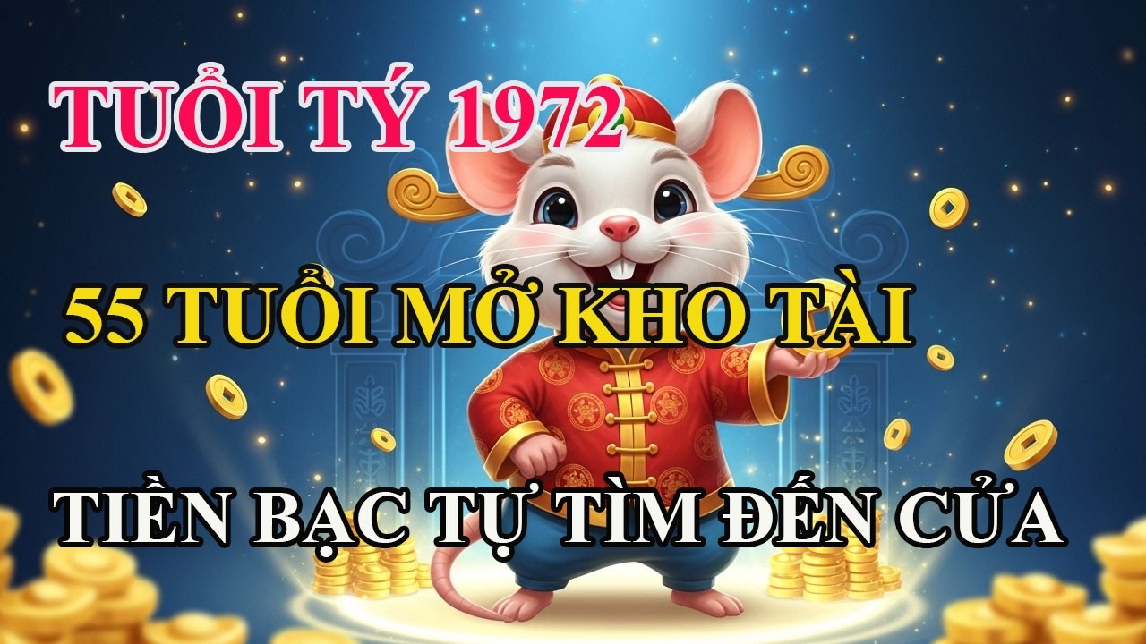 Tuổi Tý 1972: Bạn không tầm thường! Sau 55 tuổi tài khố mở lớn, tiền tự tìm đến, hậu vận hưởng phúc