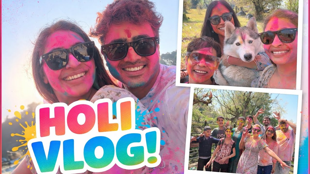 Dharamshala Holi Vlog 2026 - Pahadi Holi Celebration with Friends | Safe Holi 🎉| Life with Sumo