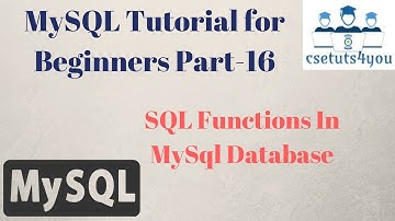 mysql Tutorial For Beginners Part 16 Sql Functions In mysql Database hindi english