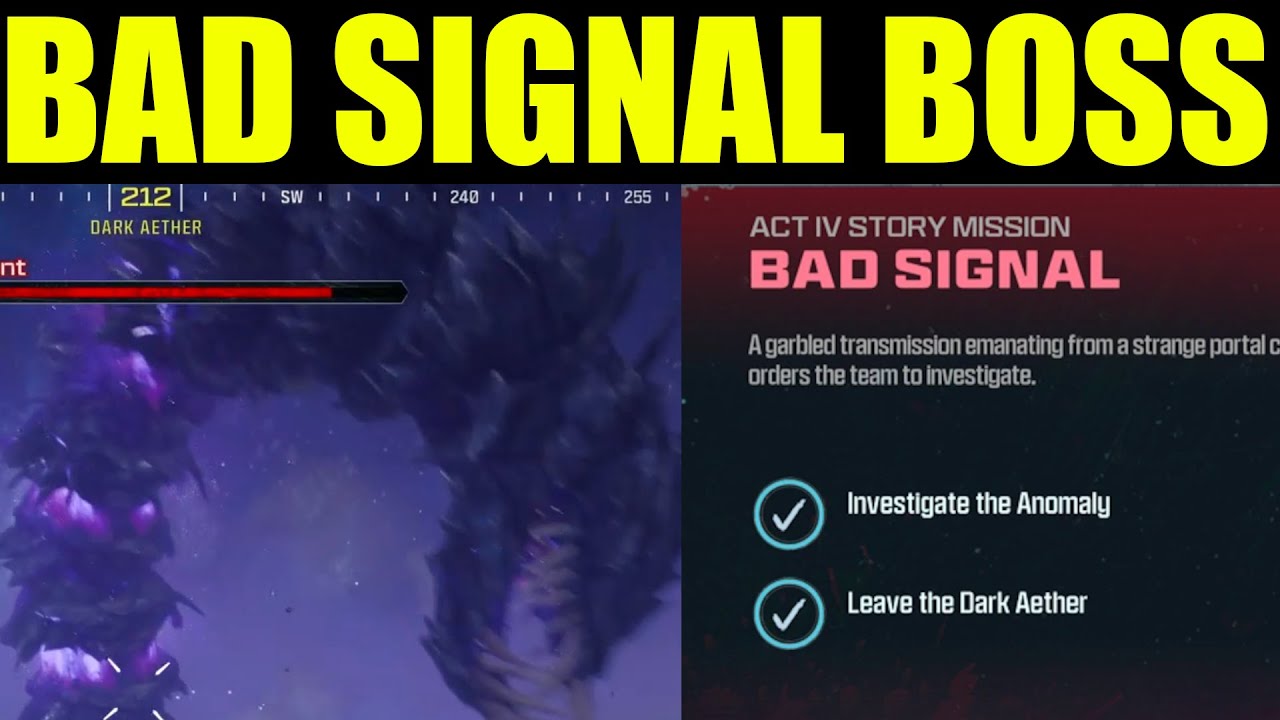 Investigate the anomaly MWZ | How to complete Bad signal (act 4) - YouTube