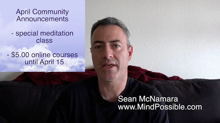 April 2019 Community Announcement from Sean McNamara of MindPossible