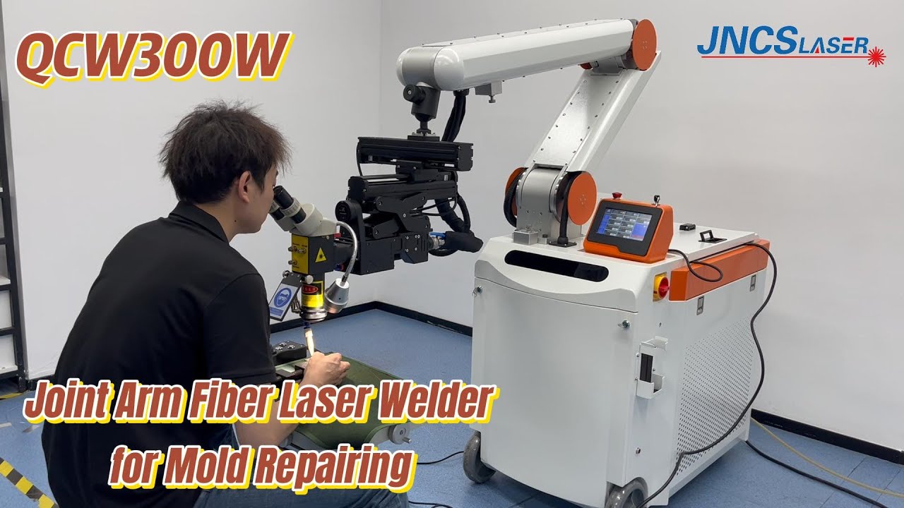 New Design QCW 300W Joint Arm Fiber Laser Welding Machine for Mold repairing
